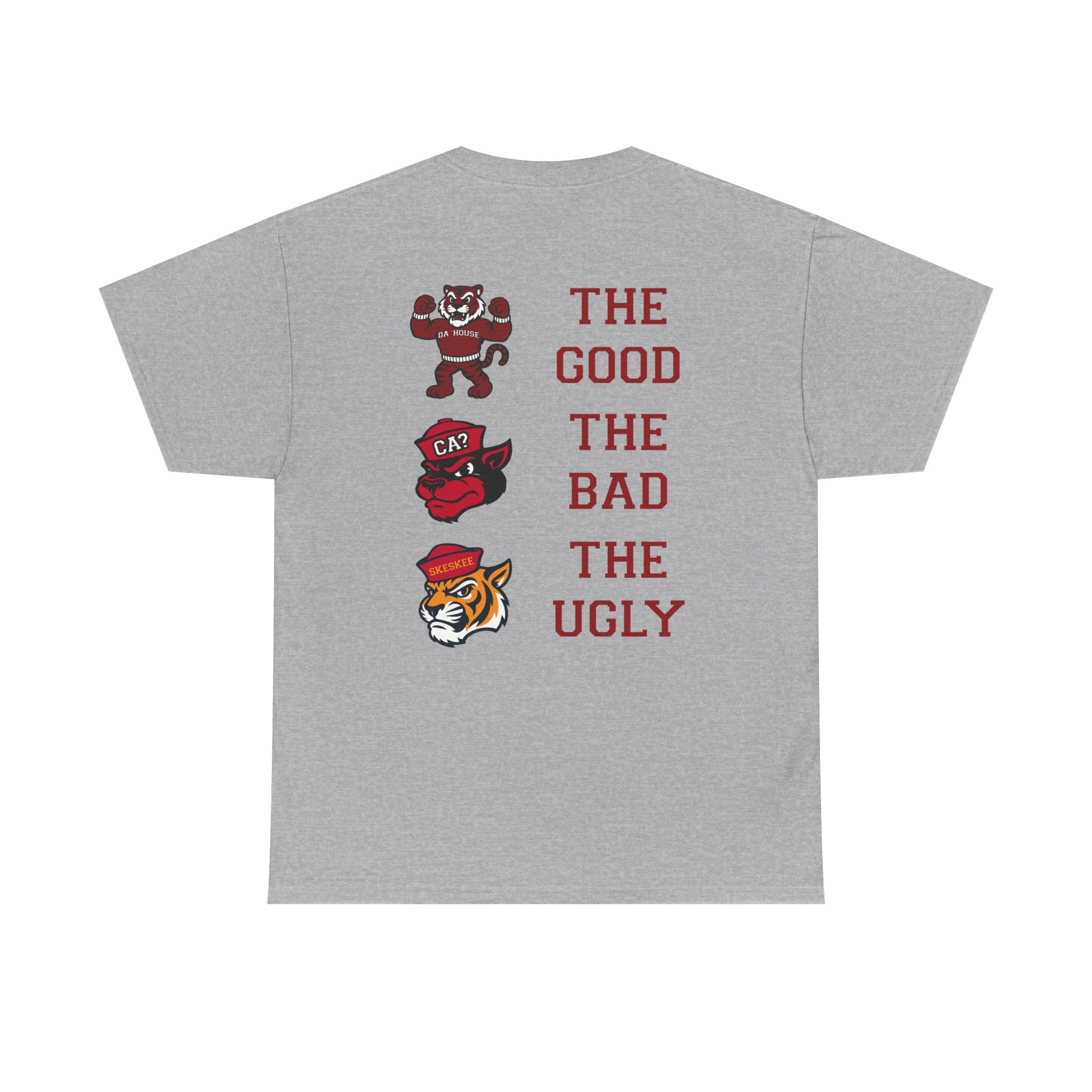 Da 'House Maroon Tiger Good, Bad, Ugly Tee