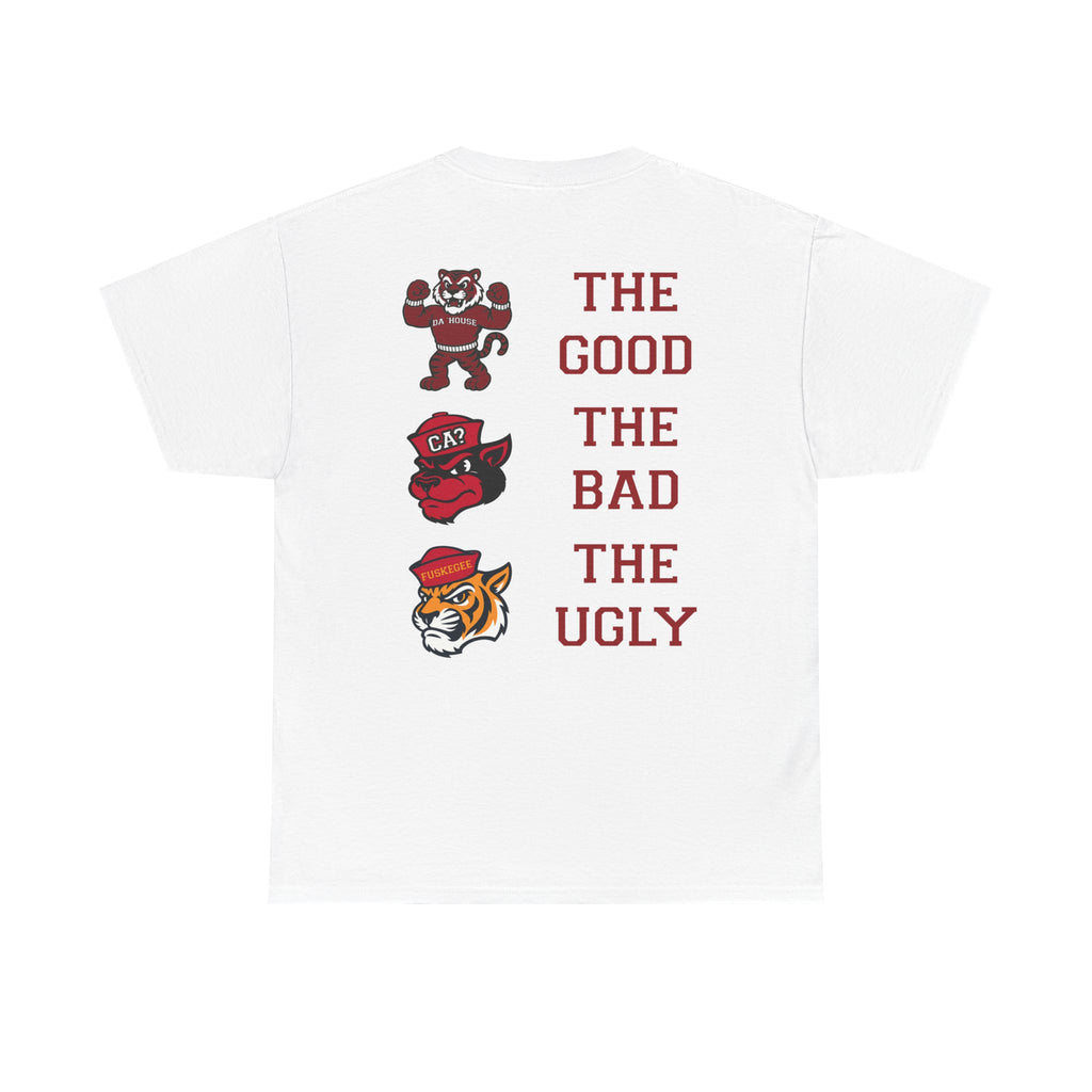 Da 'House Maroon Tiger Good, Bad, Ugly Tee